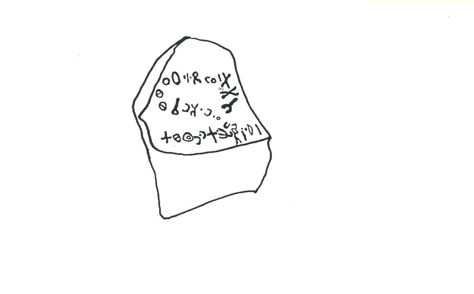 inscription of siglum INAS 49