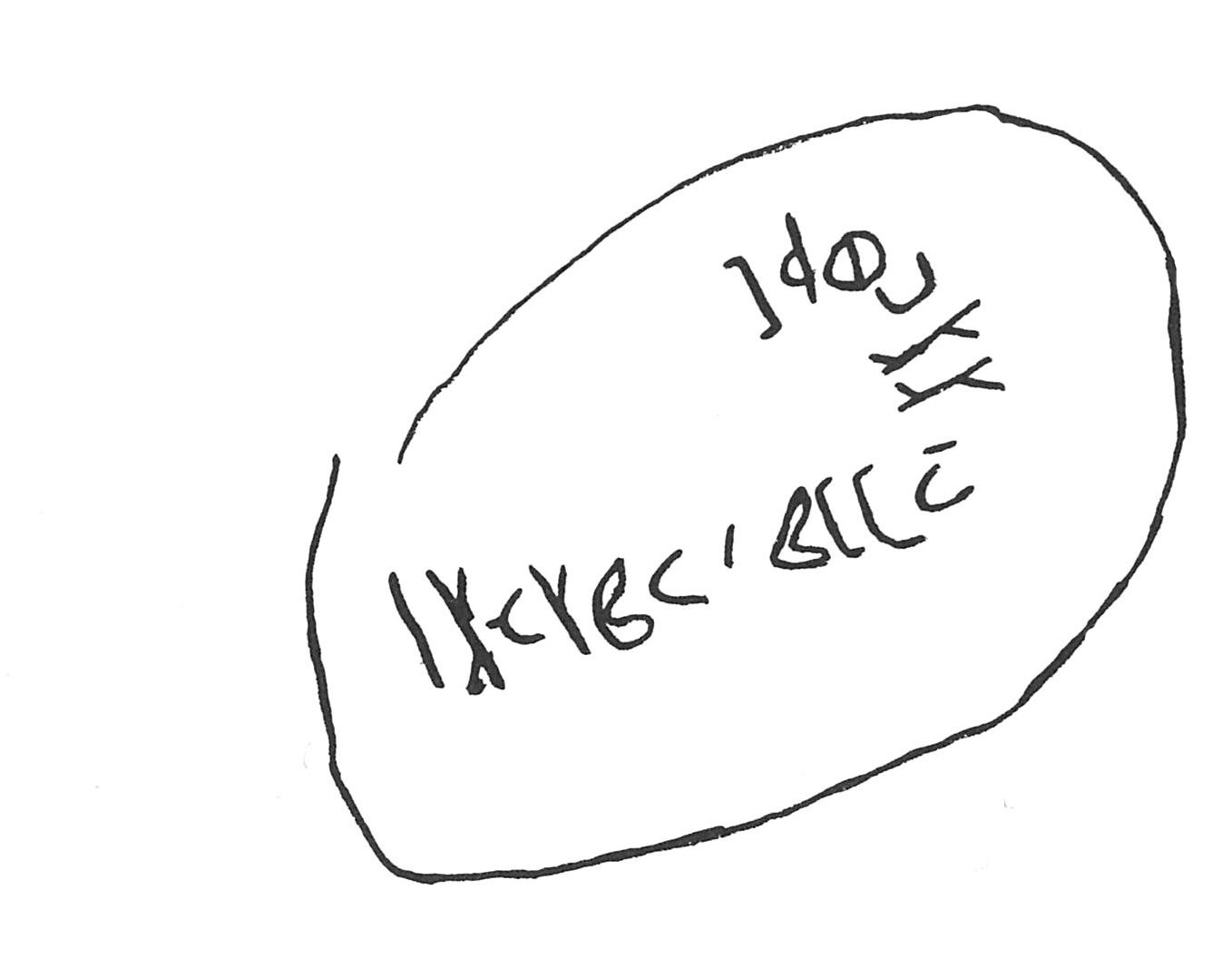 inscription of siglum ISB 111