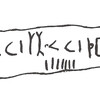 inscription of siglum ISB 185