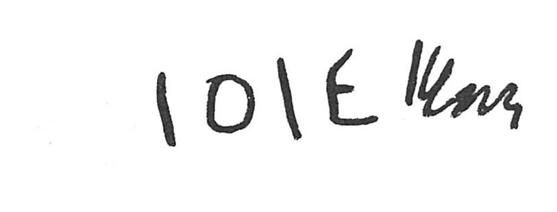 inscription of siglum ISB 218