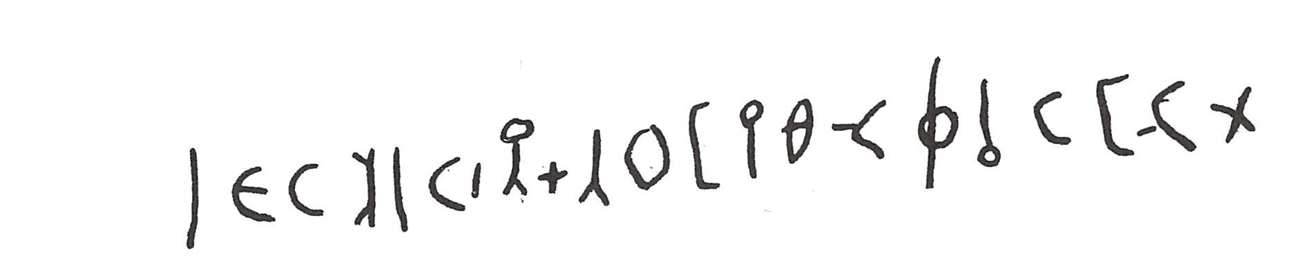 inscription of siglum ISB 366