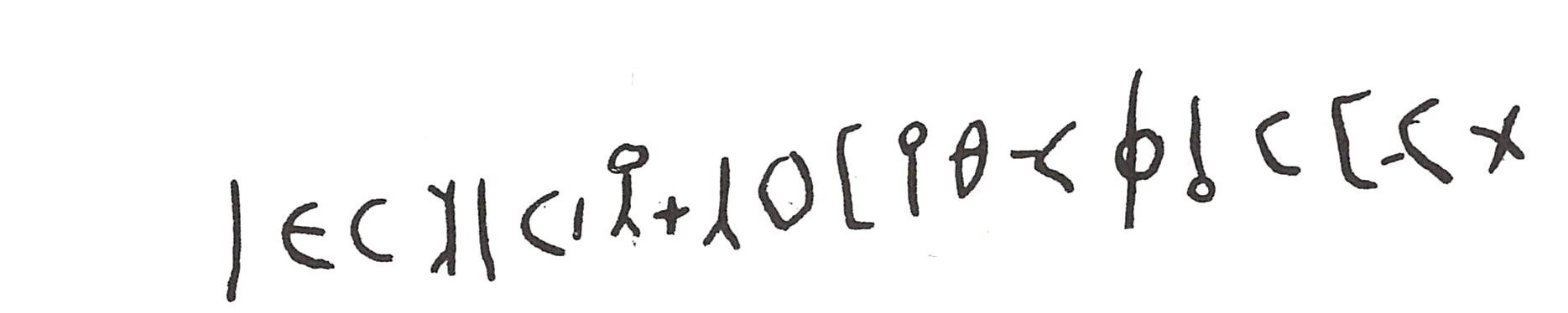 inscription of siglum ISB 366