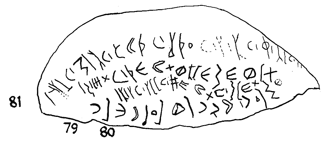 inscription of siglum ISB 79