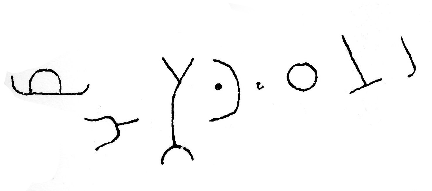 inscription of siglum JSTham 702