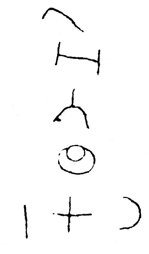 inscription of siglum JSTham 740