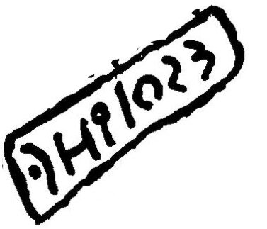 inscription of siglum JaL 020 m