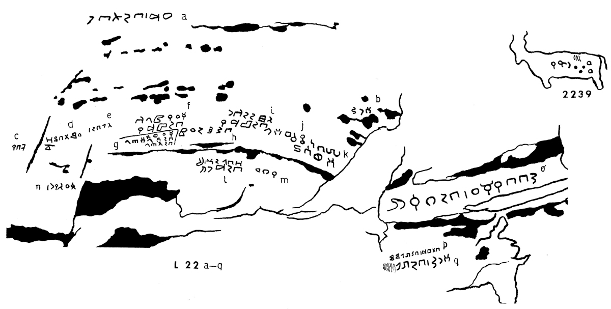 inscription of siglum JaL 022 q