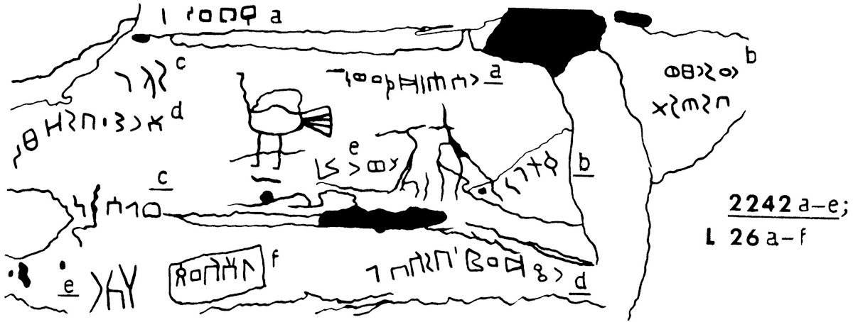 inscription of siglum JaL 026 a