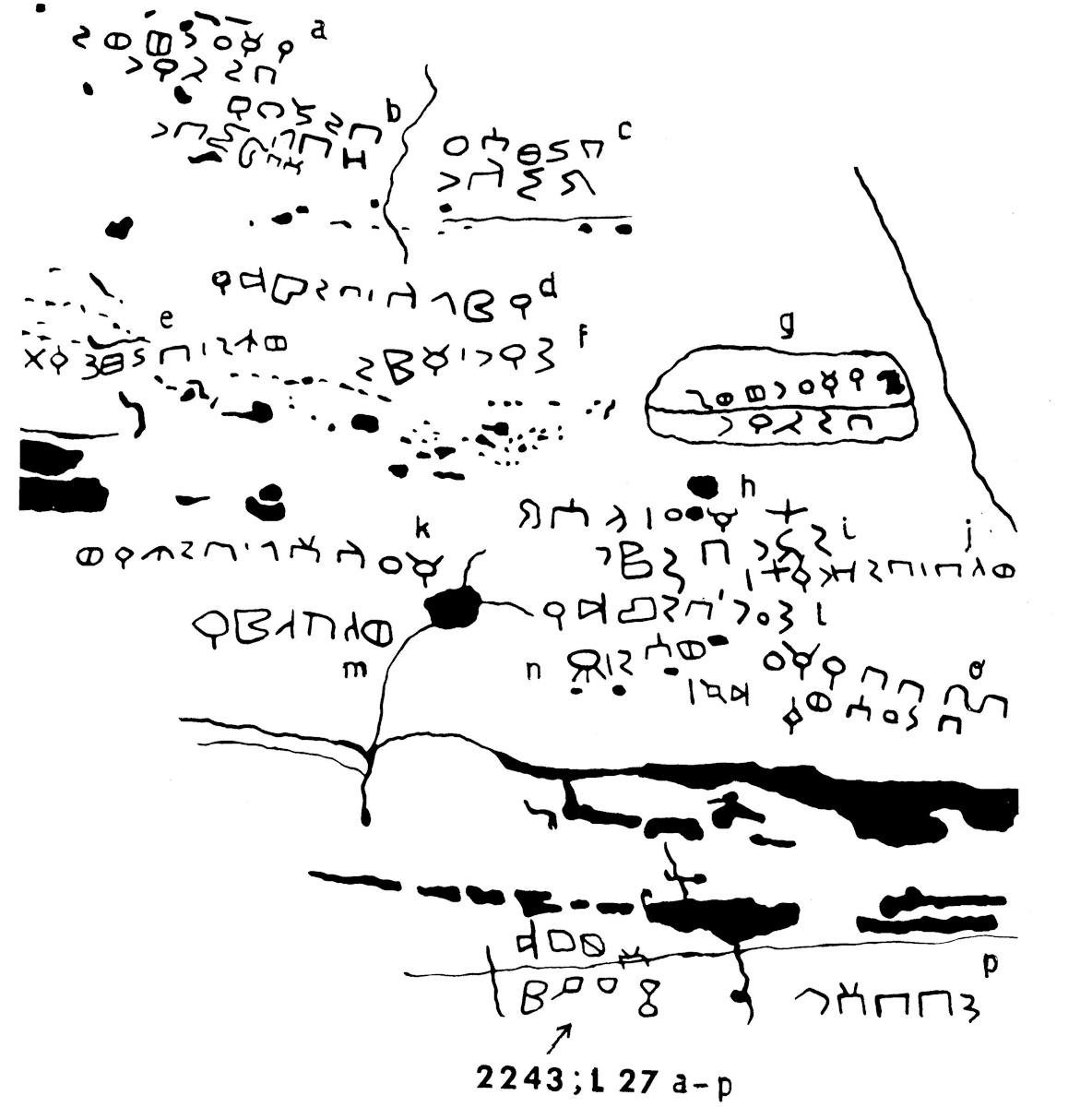 inscription of siglum JaL 027 a