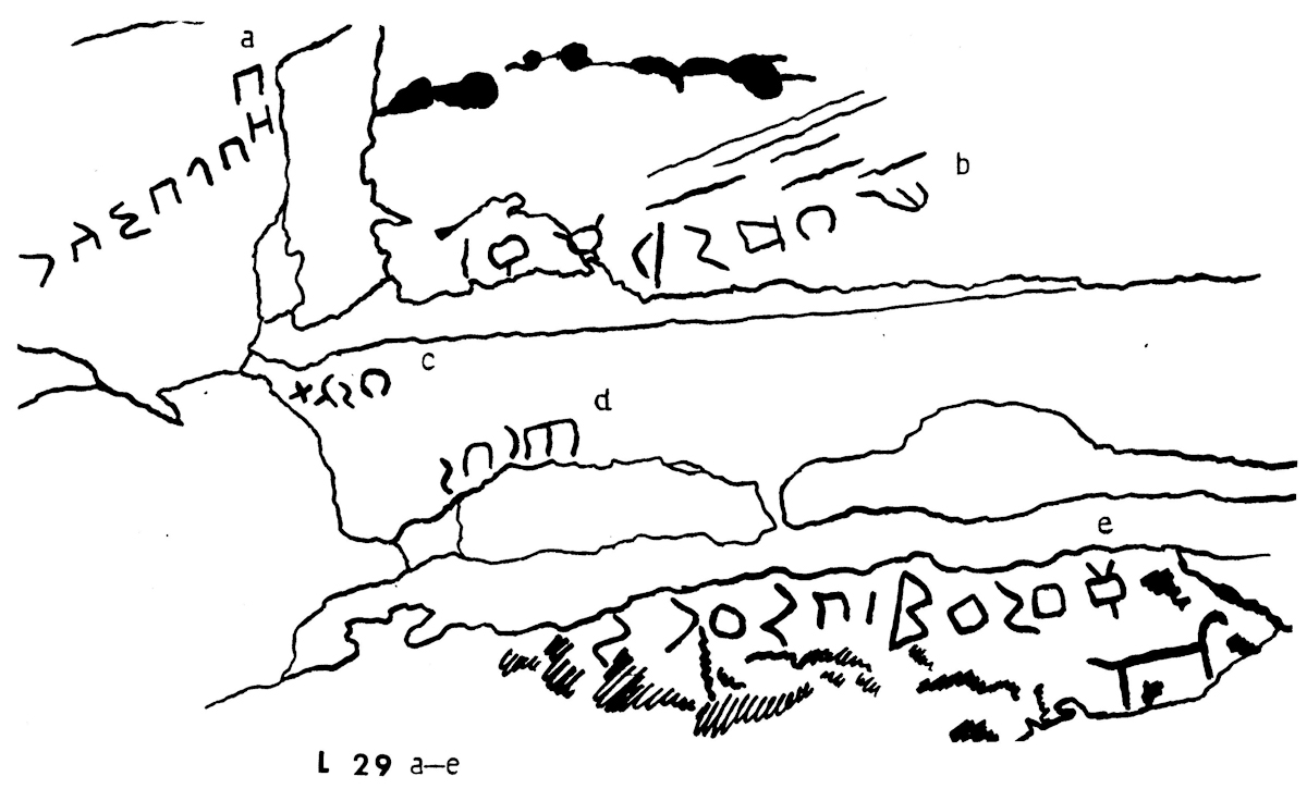 inscription of siglum JaL 029 b