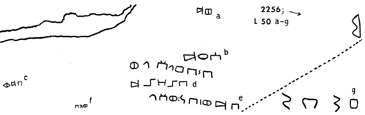 inscription of siglum JaL 050 f