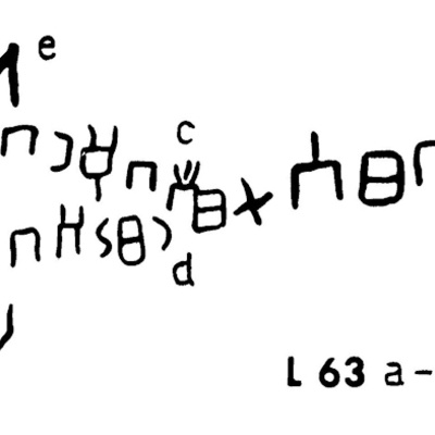 inscription of siglum JaL 063 a