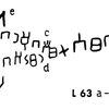 inscription of siglum JaL 063 f