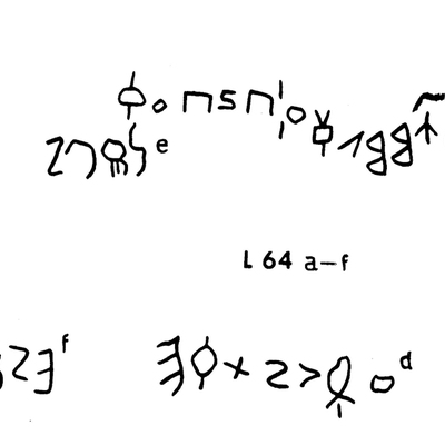 inscription of siglum JaL 064 a