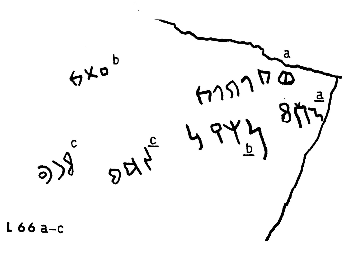 inscription of siglum JaL 066 b