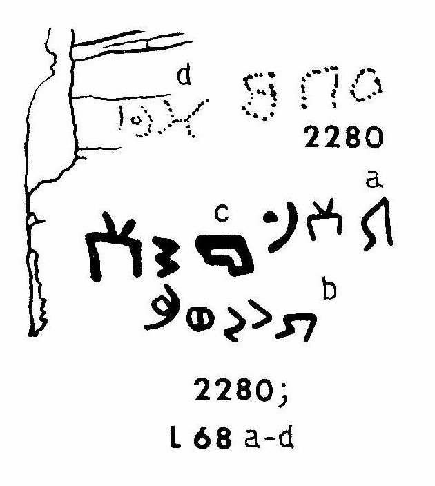 inscription of siglum JaL 068 b