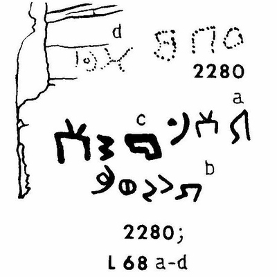 inscription of siglum JaL 068 c