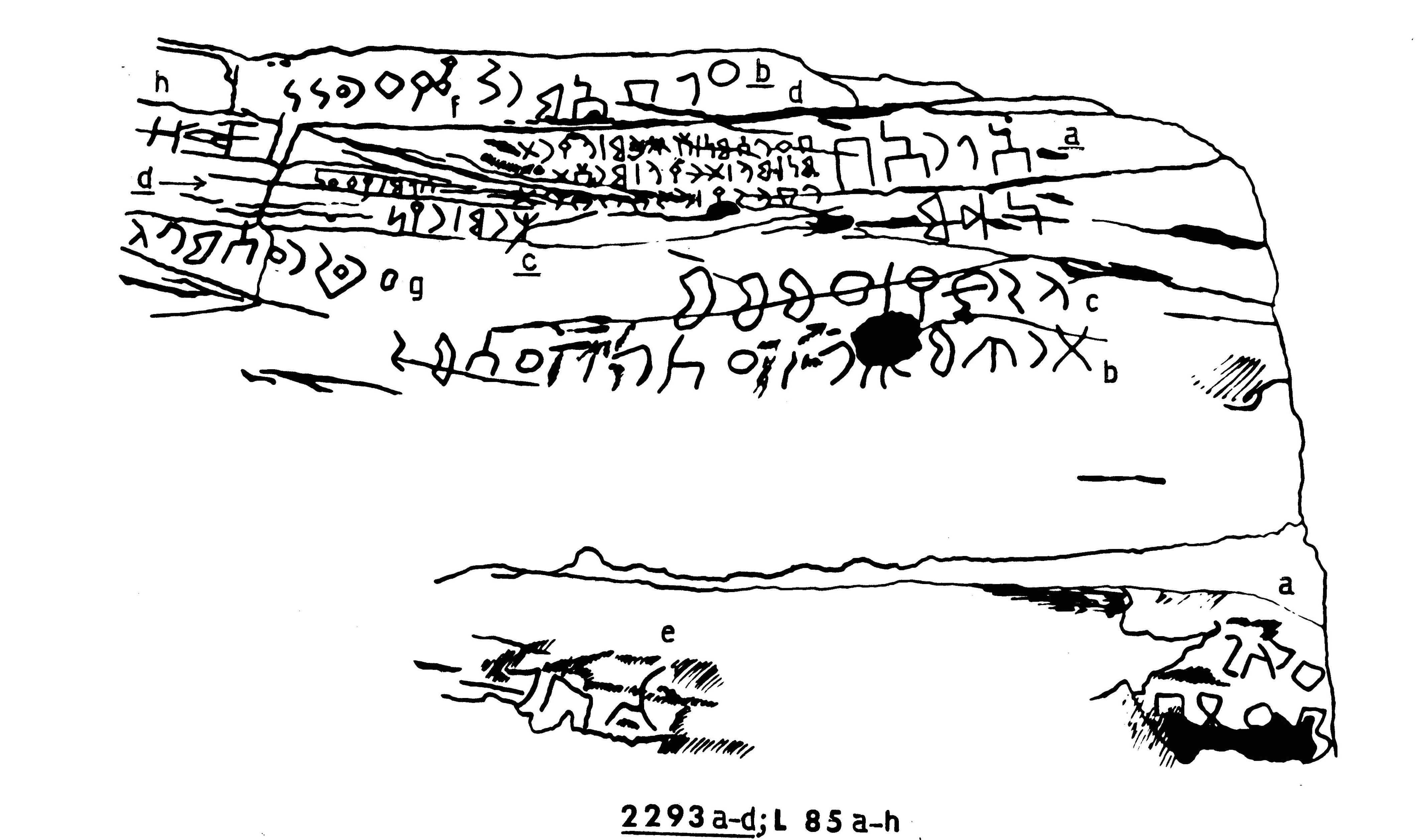 inscription of siglum JaL 085 f