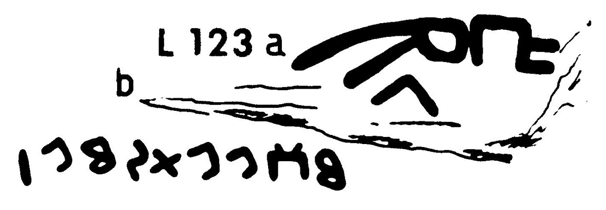 inscription of siglum JaL 123 a