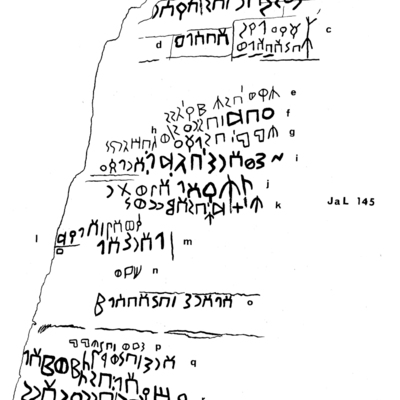 inscription of siglum JaL 145 c