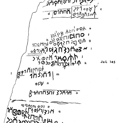 inscription of siglum JaL 145 d