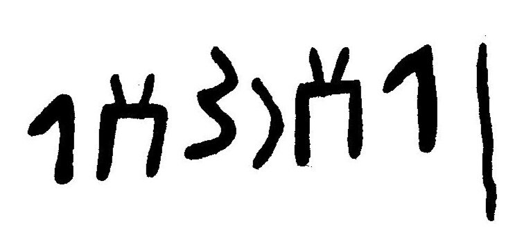inscription of siglum JaL 145 m
