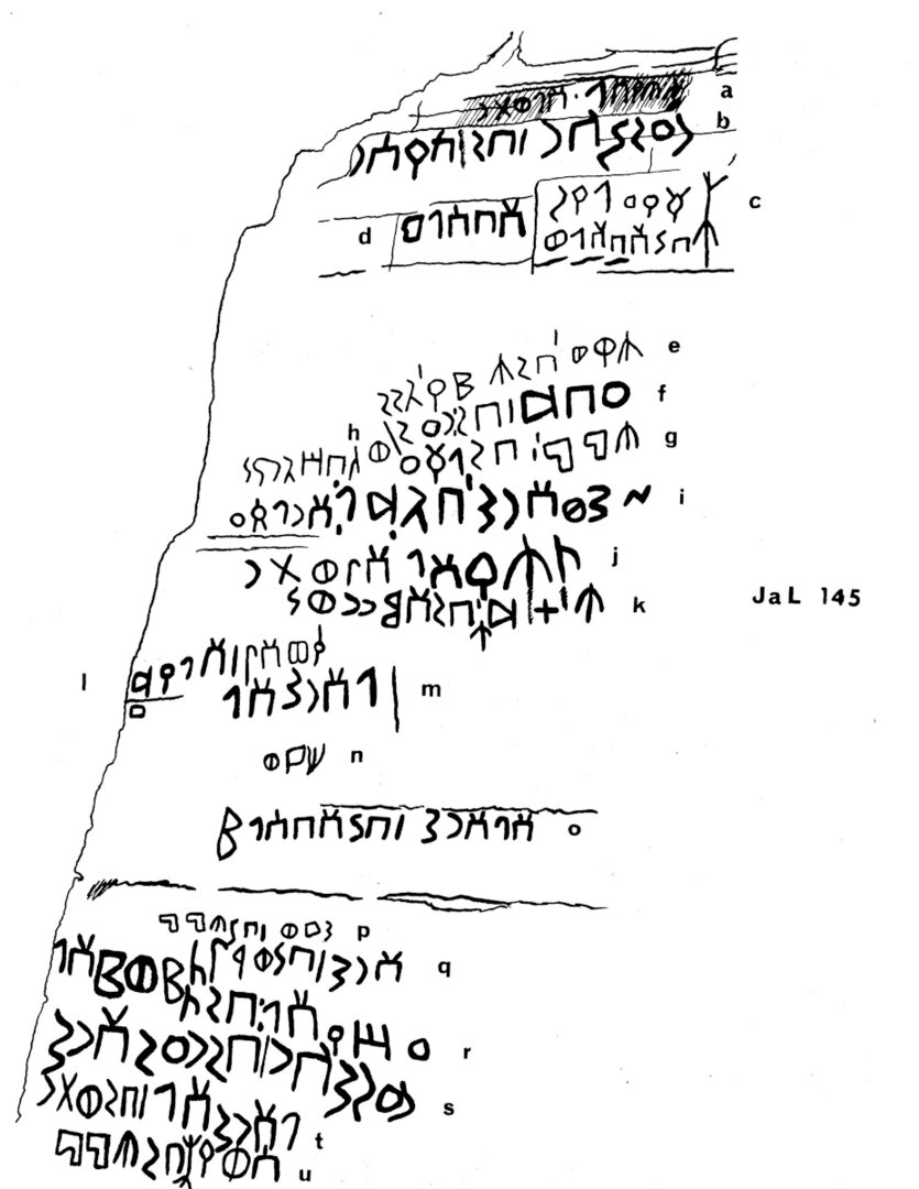 inscription of siglum JaL 145 q