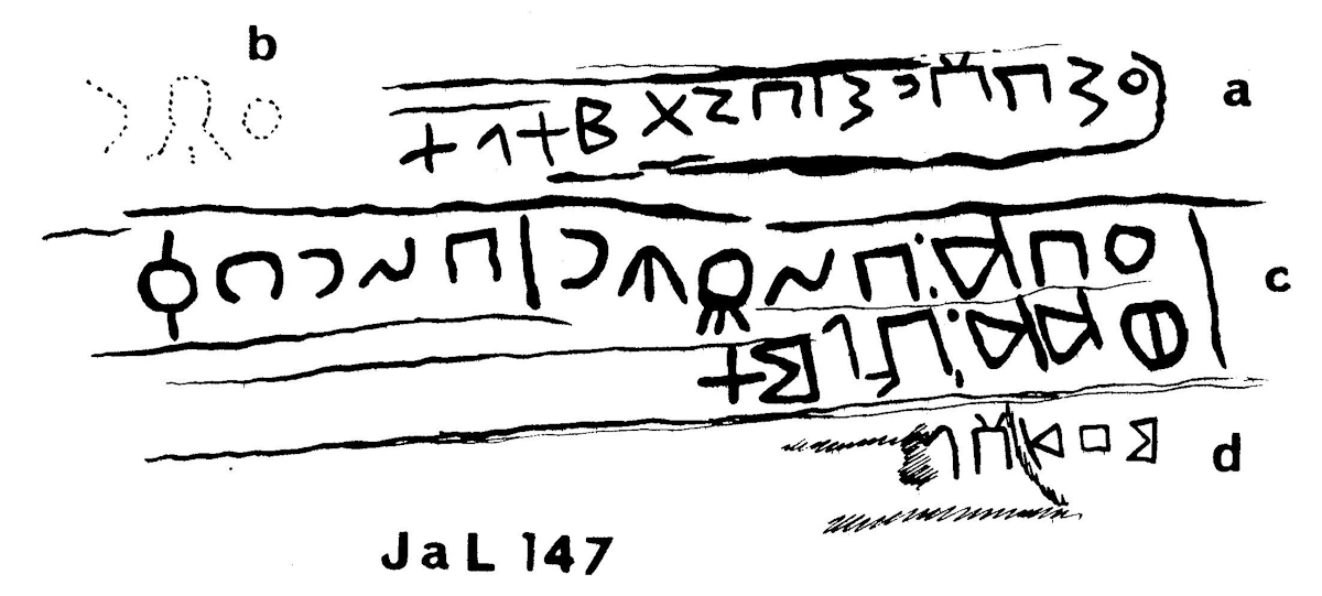 inscription of siglum JaL 147 c