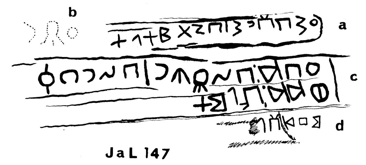 inscription of siglum JaL 147 d
