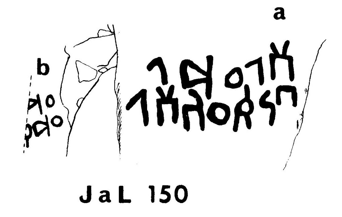 inscription of siglum JaL 150 b