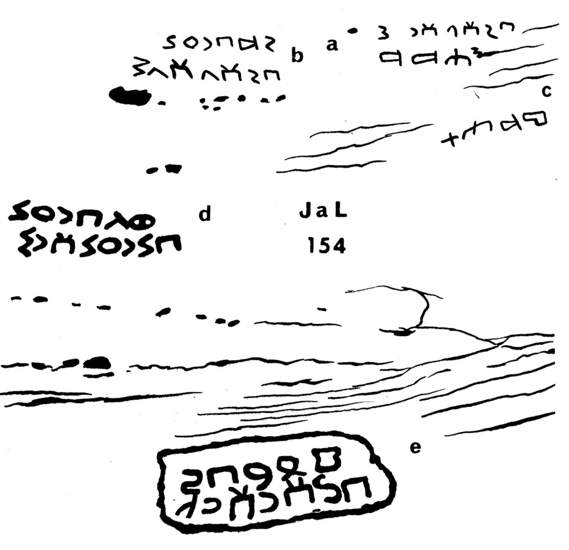 inscription of siglum JaL 154 e
