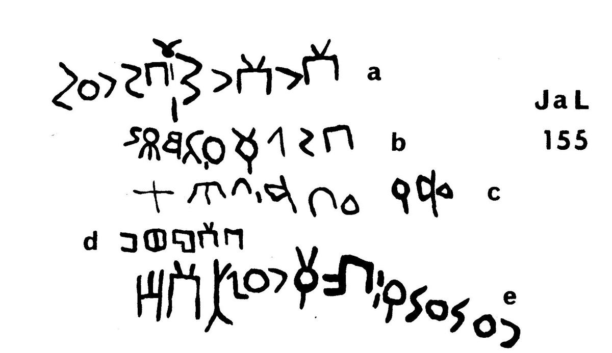 inscription of siglum JaL 155 a