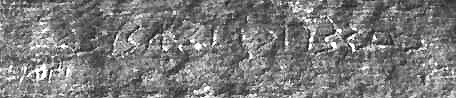 inscription of siglum JaL 163 a