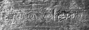 inscription of siglum JaL 163 b