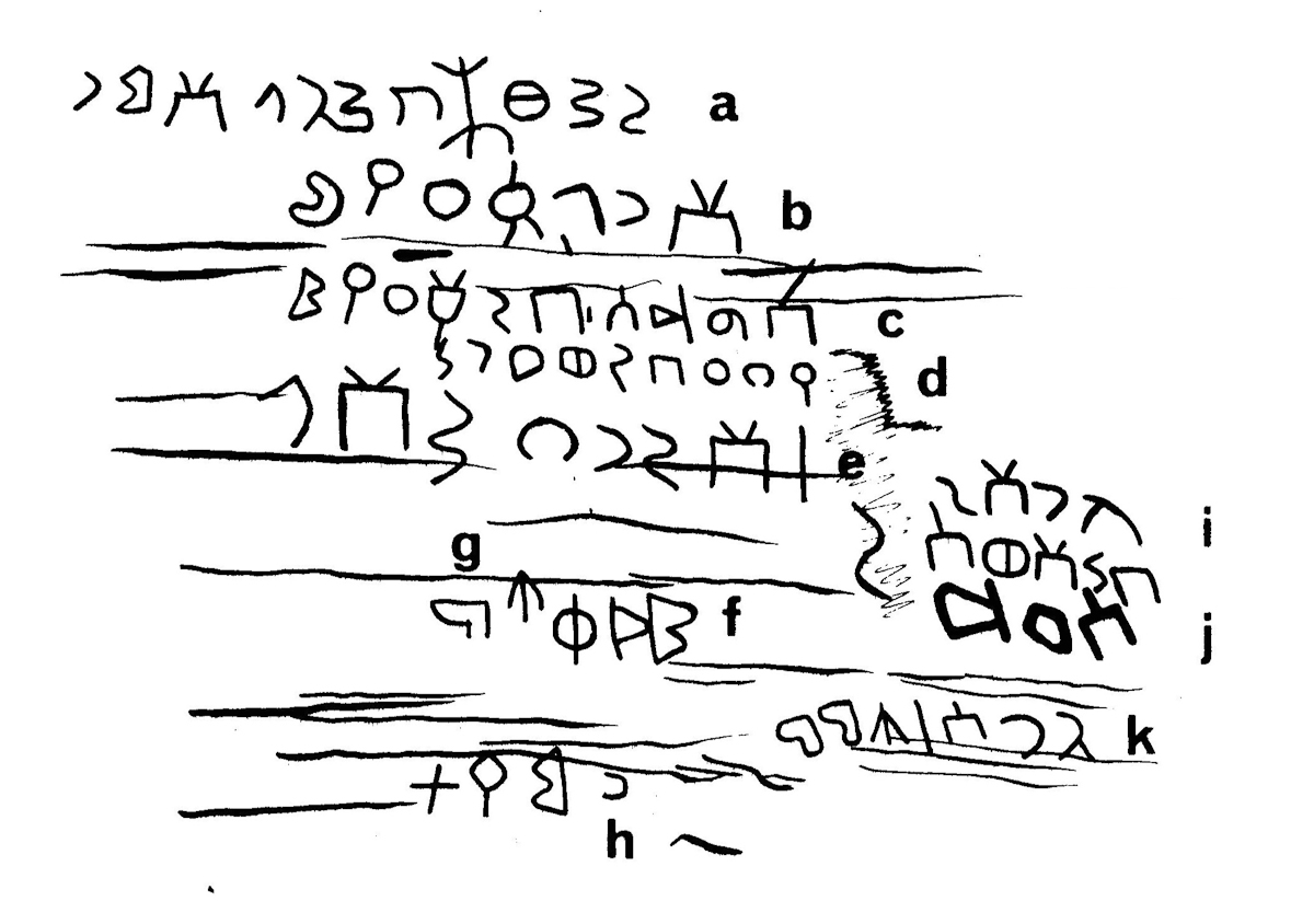 inscription of siglum JaL 166 a