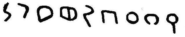 inscription of siglum JaL 166 d
