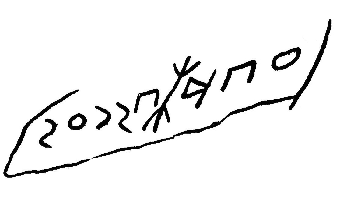 inscription of siglum JaL 168 c