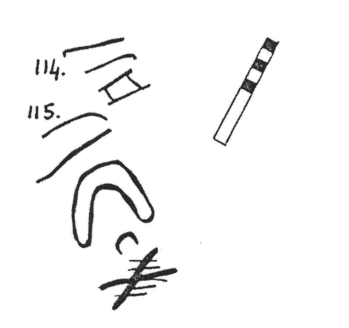 inscription of siglum KJA 114