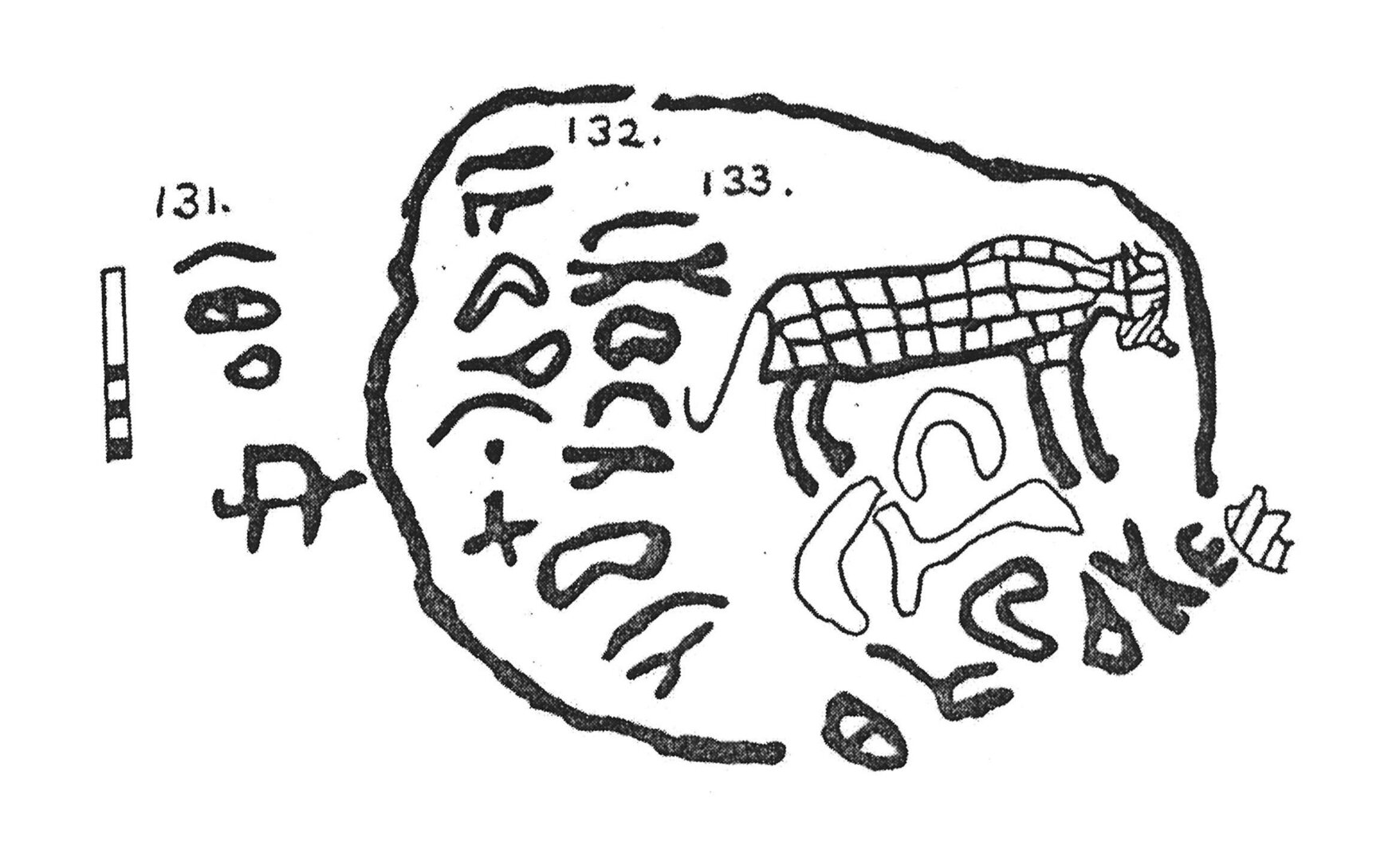 inscription of siglum KJA 133