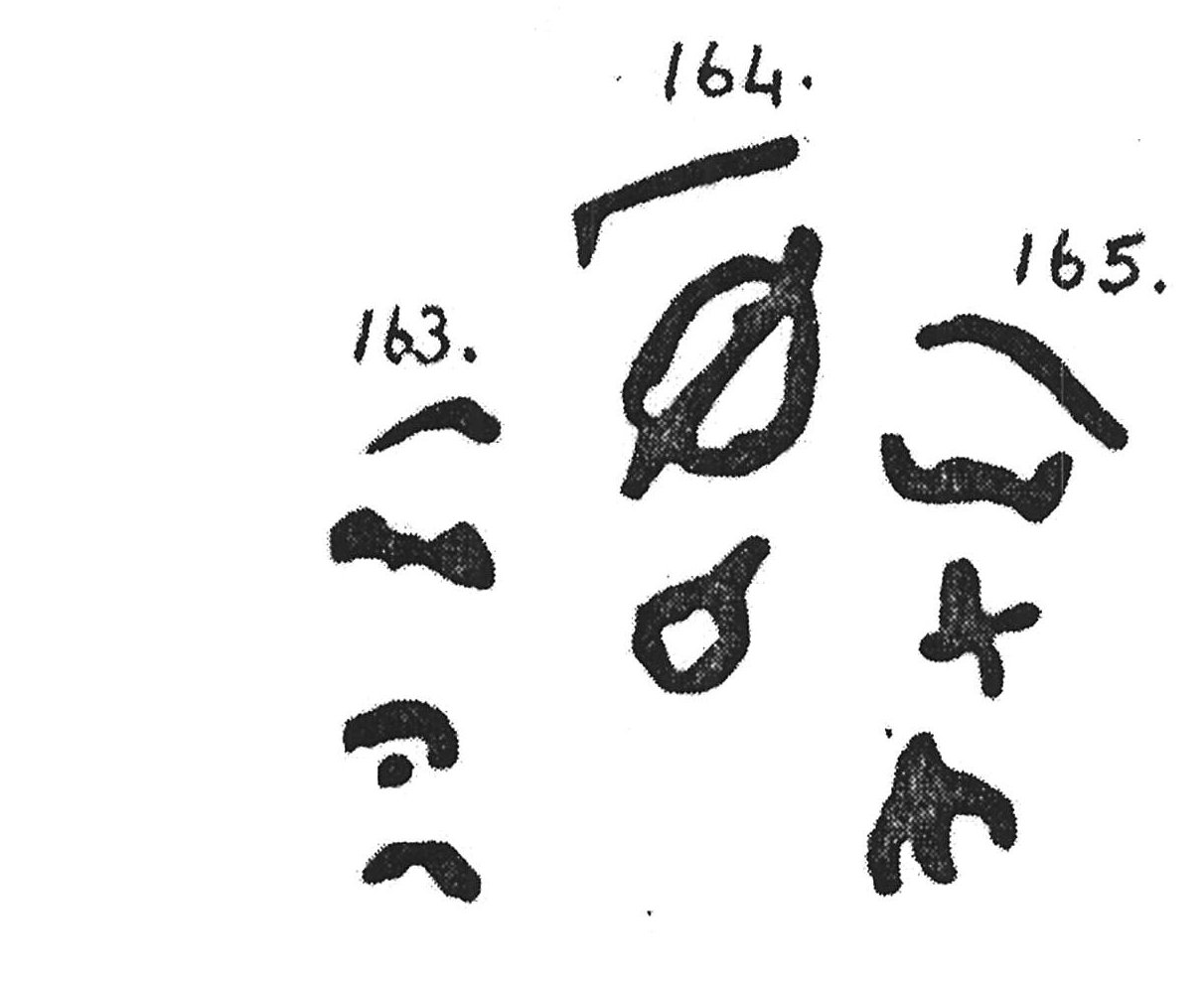 inscription of siglum KJA 165