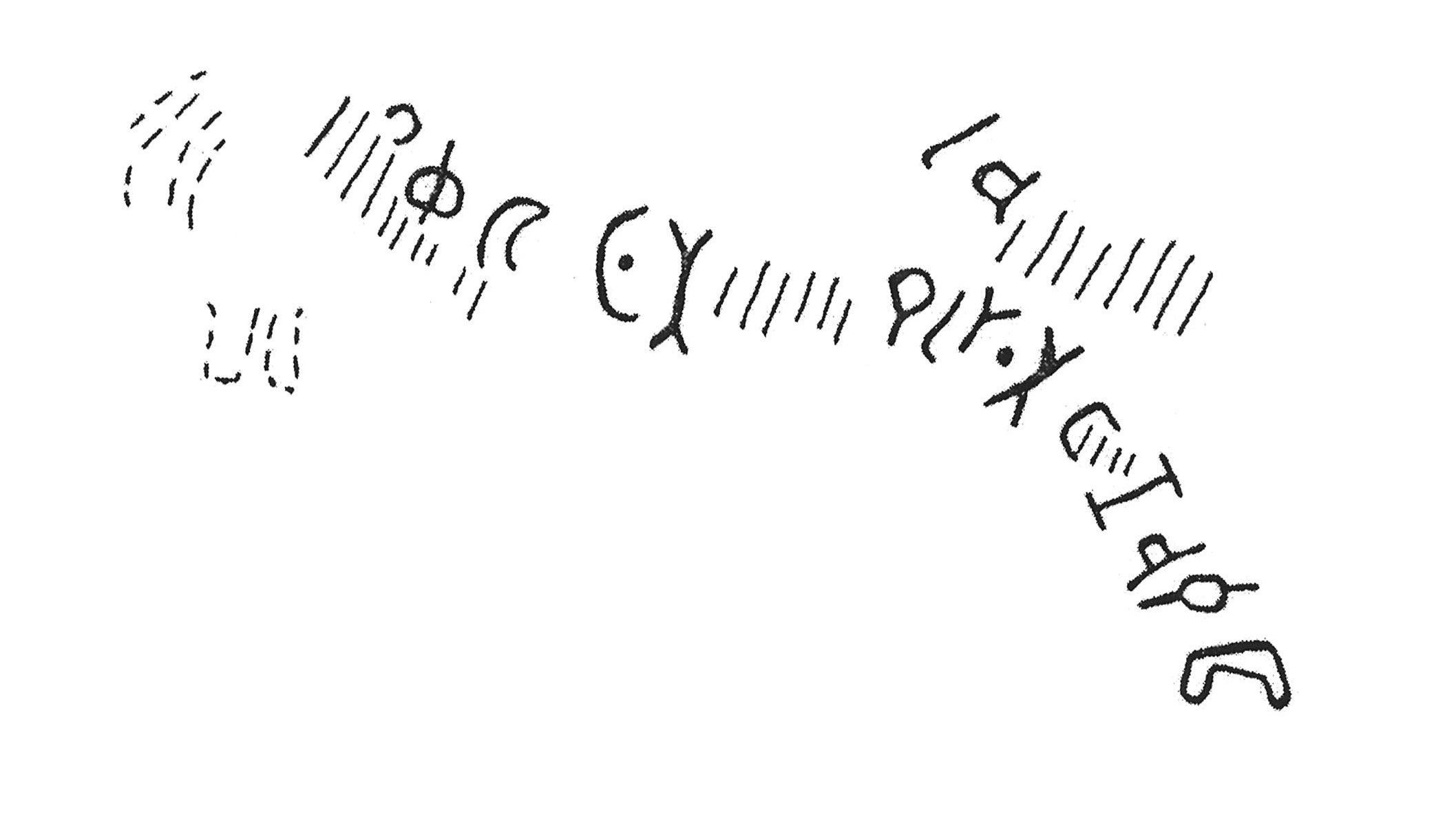 inscription of siglum KJA 299