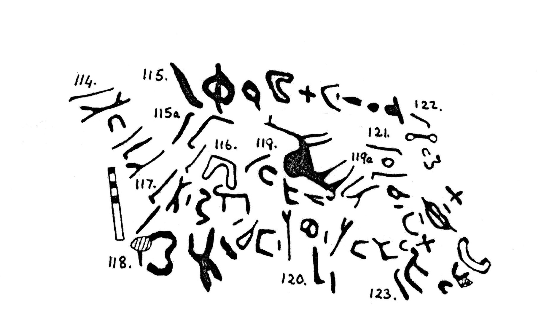 inscription of siglum KJB 123