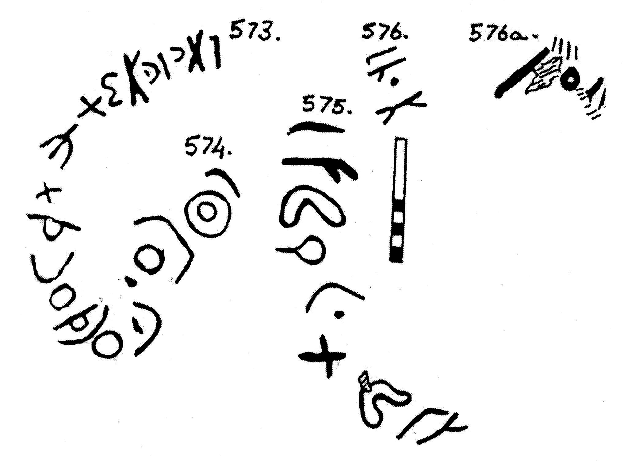 inscription of siglum KJC 573