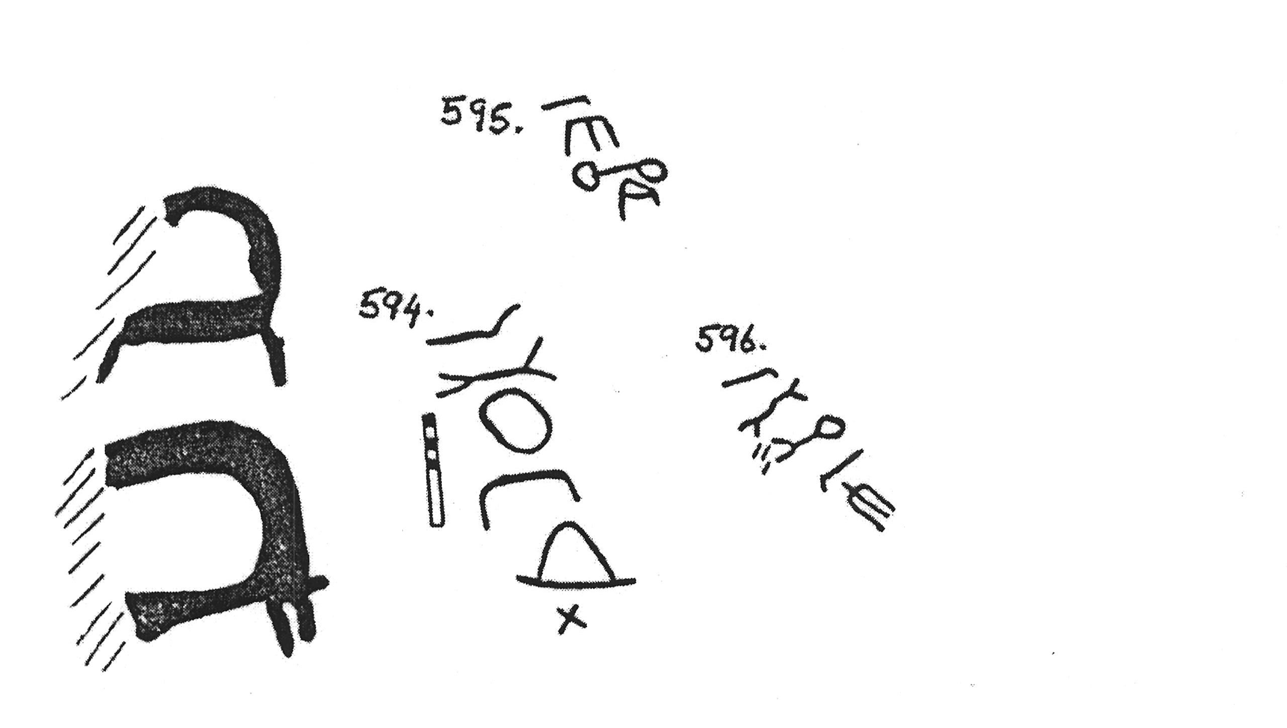 inscription of siglum KJC 595