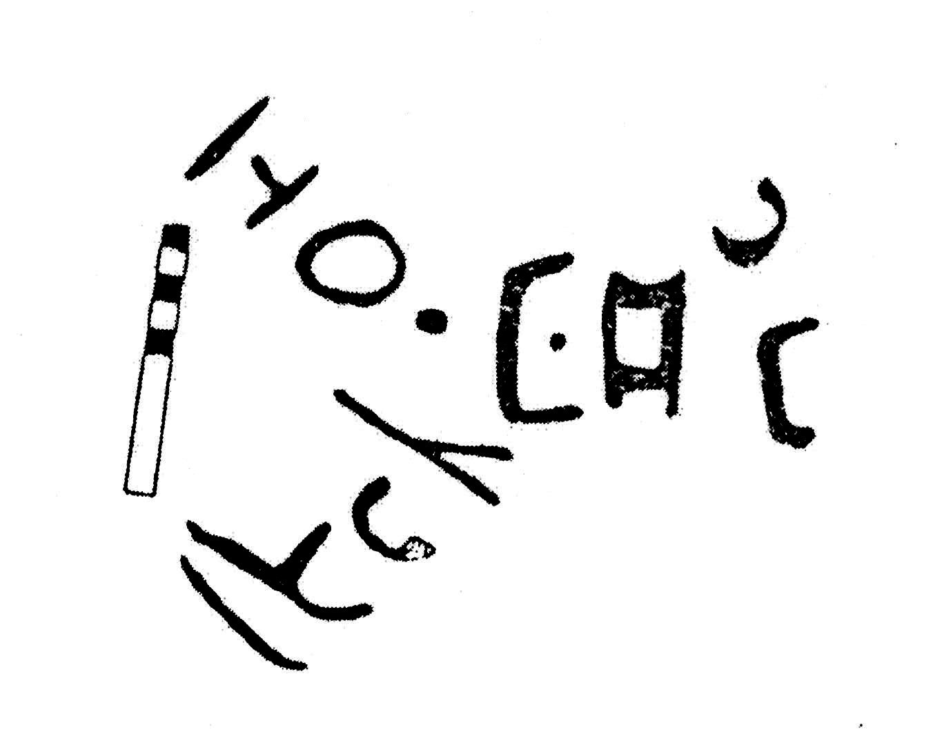 inscription of siglum KJC 715