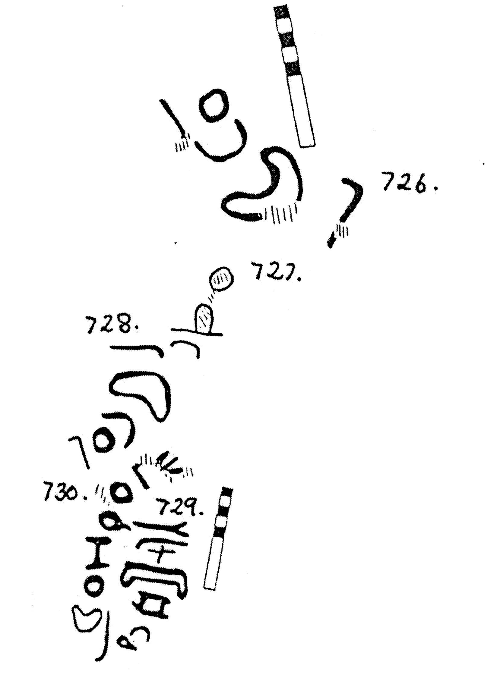 inscription of siglum KJC 730