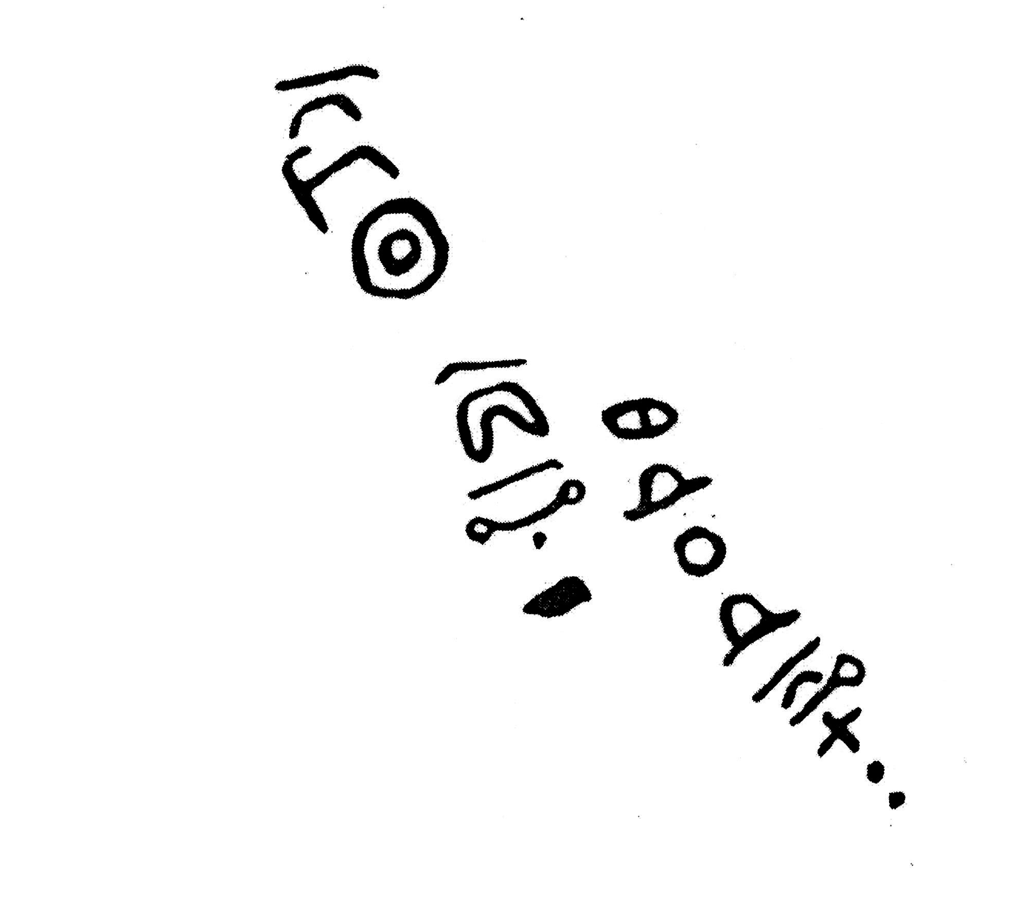 inscription of siglum KJC 760