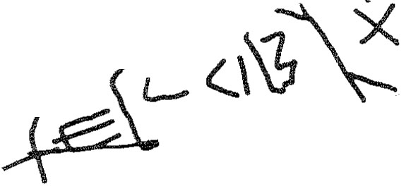 inscription of siglum KRS 105