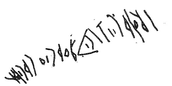 inscription of siglum KRS 1536