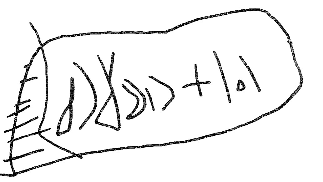 inscription of siglum KRS 1801